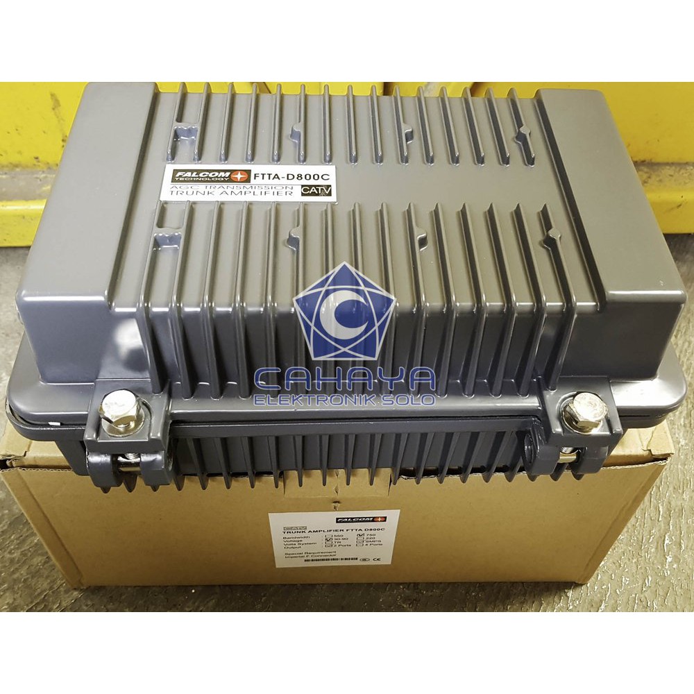Jual Falcom Boster FTTA D800C AGC Outdoor CATV Amplifier 2 Output ...