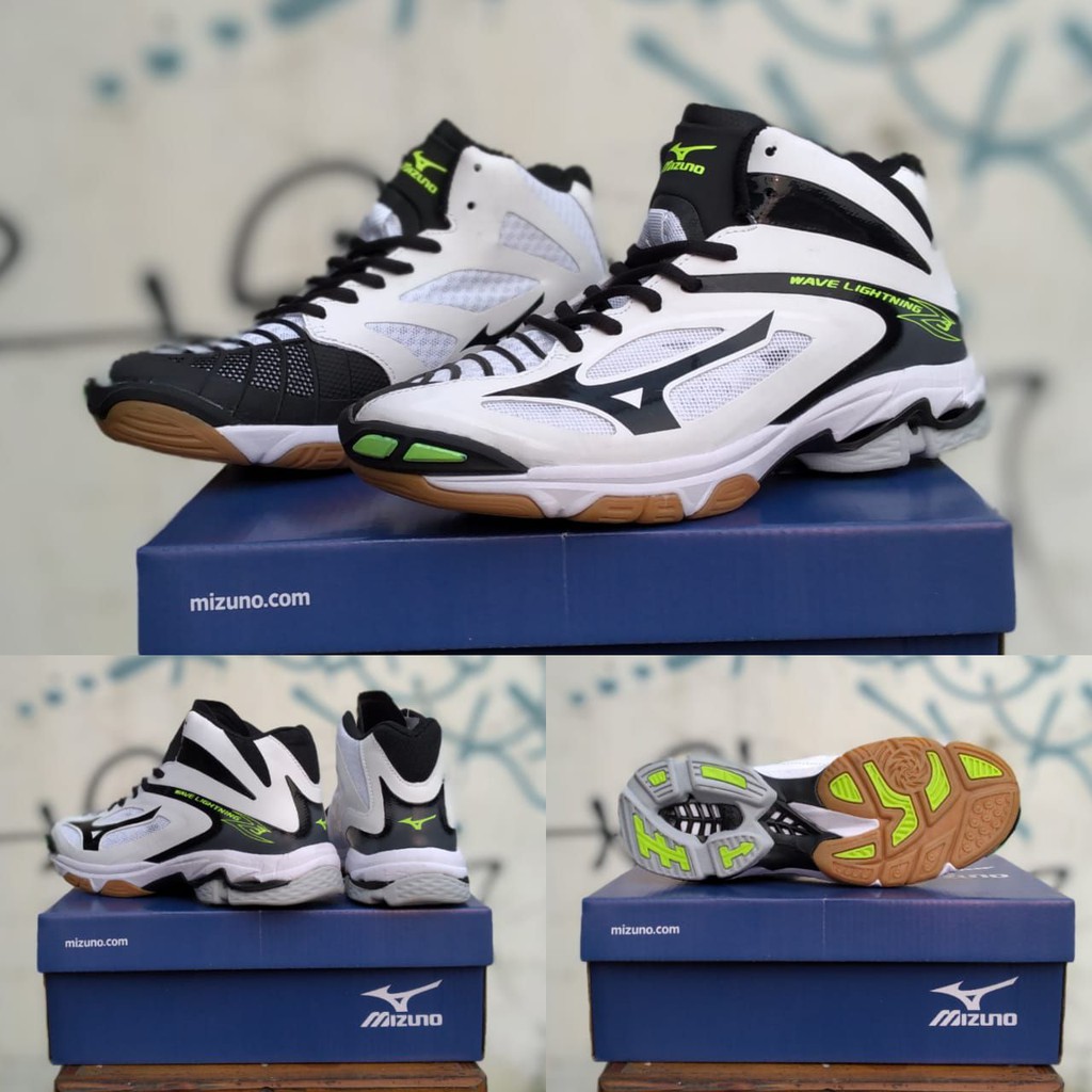 SEPATU VOLLY MIZUNO WLZ 3 GRADE ORI IMPORT PUTIH