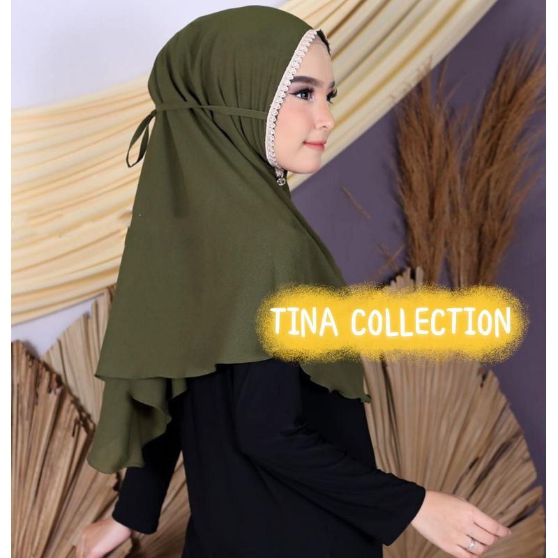 KERUDUNG MARYAM RENDA / BERGO SIRIA RENDA / HIJAB MARYAM DIAMOND SIZE M
