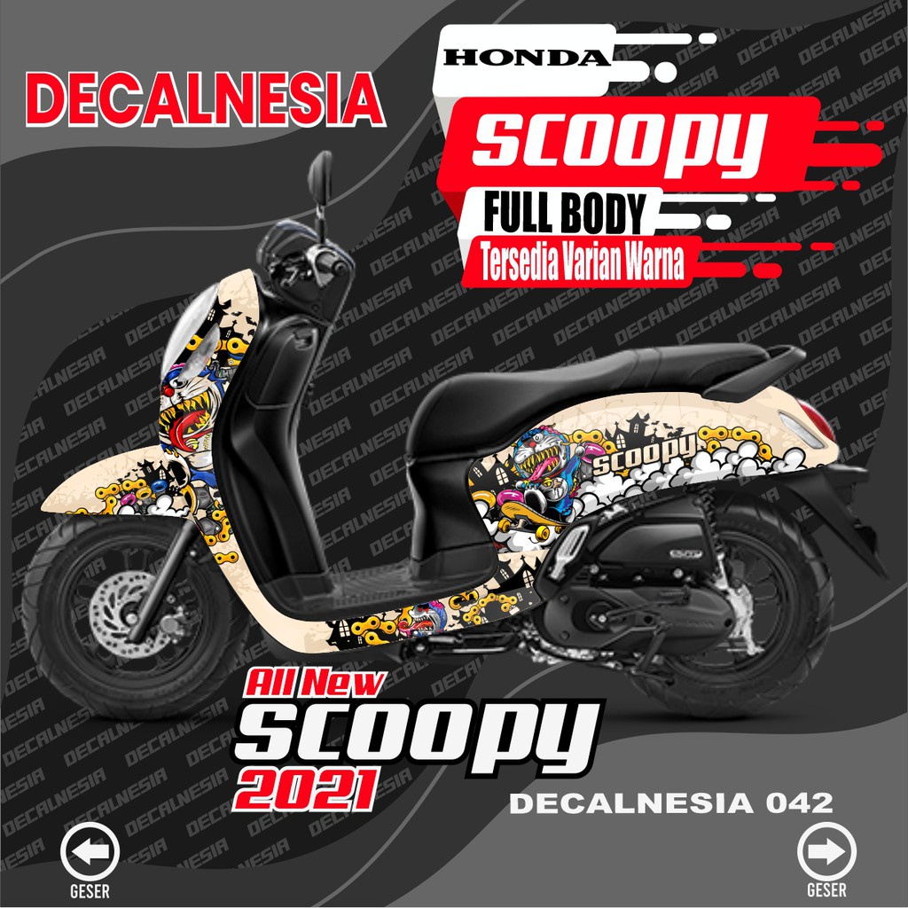 Jual Decal Full Body Scoopy 2021 - Stiker Motor Scoopy All New 2021 ...