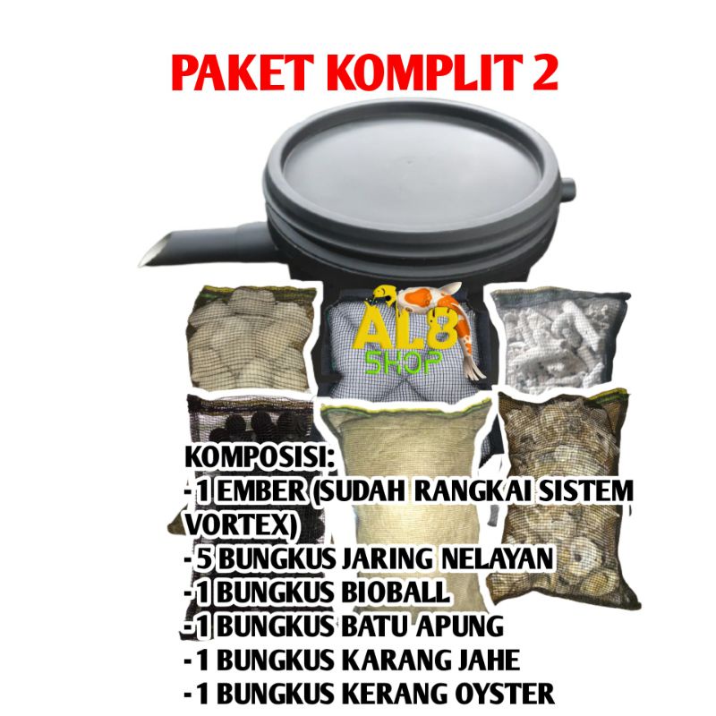 Jual ember filter tempat media filter kolam ikan koi | Shopee Indonesia