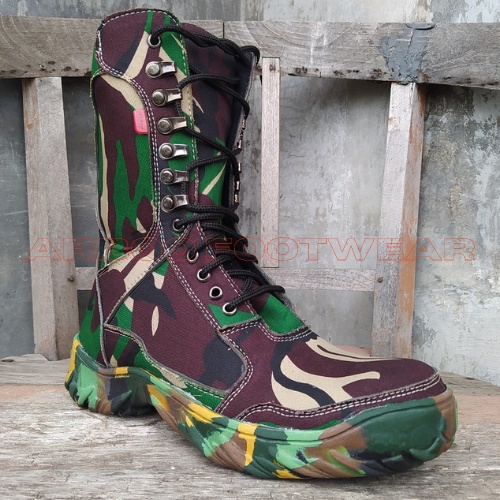 Jual Sepatu PDL Pria tni FULL loreng/sepatu loreng raider/ sepatu tni ...