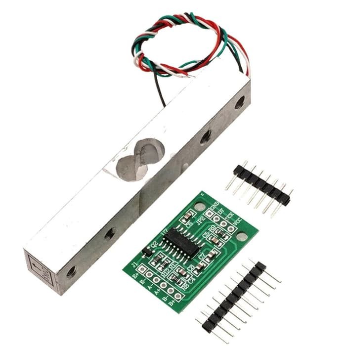 Jual Weight Sensor Load Cell 1kg 5kg 10kg 20kg Sensor Berat + HX711 ...
