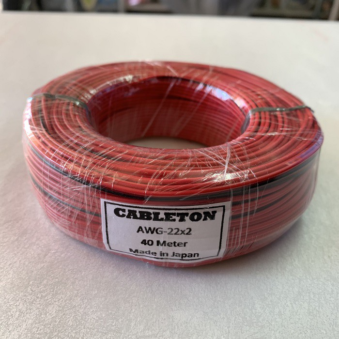 Jual Kabel AWG 22 x 2 CABLETON JAPAN Hitam Merah Per Meter | Shopee ...