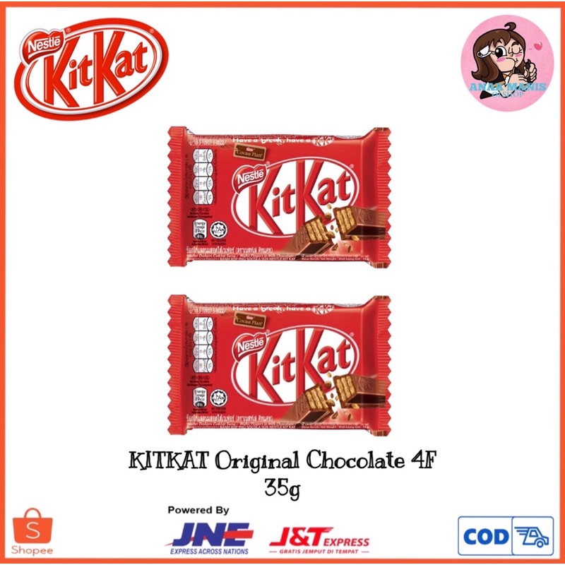 Jual KITKAT Original Chocolate 4F 35g | Shopee Indonesia