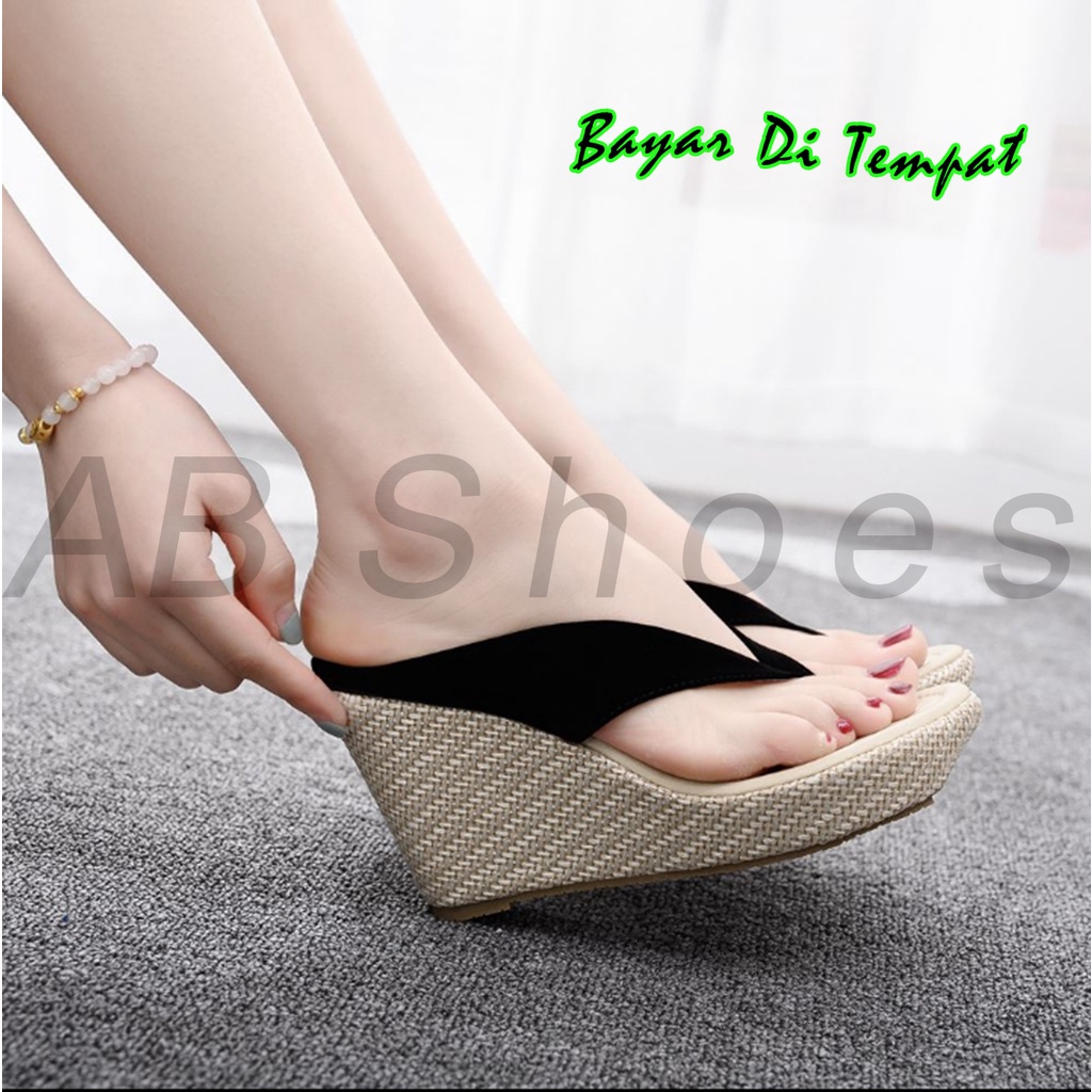 Jual Sandal Wedges Wanita Terbaru Sandal Jepit Wanita sandal wanita wedges wanita sandal wanita terbaru sandal wanita wedges Shopee Indonesia