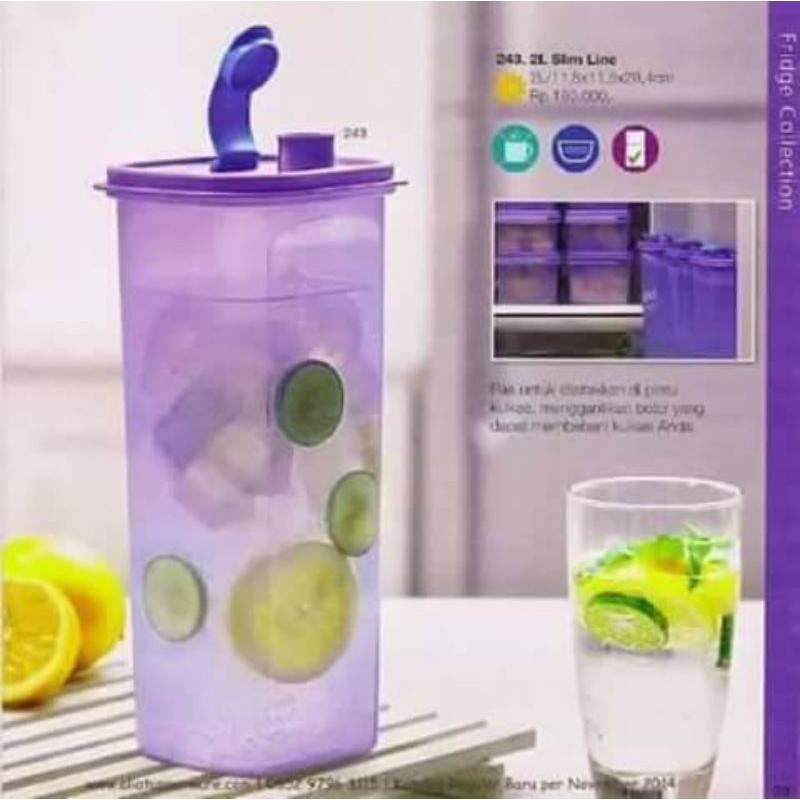 Jual BOTOL AIR SLIME LINE UNGU 2 L ( 1 pcs ) | Shopee Indonesia