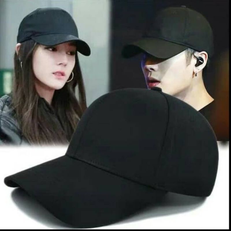 Jual Topi Baseball Polos Hitam Bahan Raffel Cakop Besi Topi Polos Shopee Indonesia