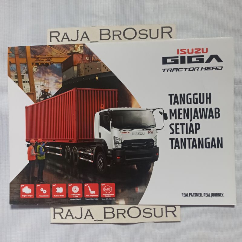 Jual Poster Brosur Isuzu Giga Gxz Ps Tractor Head Feet Container Shopee Indonesia