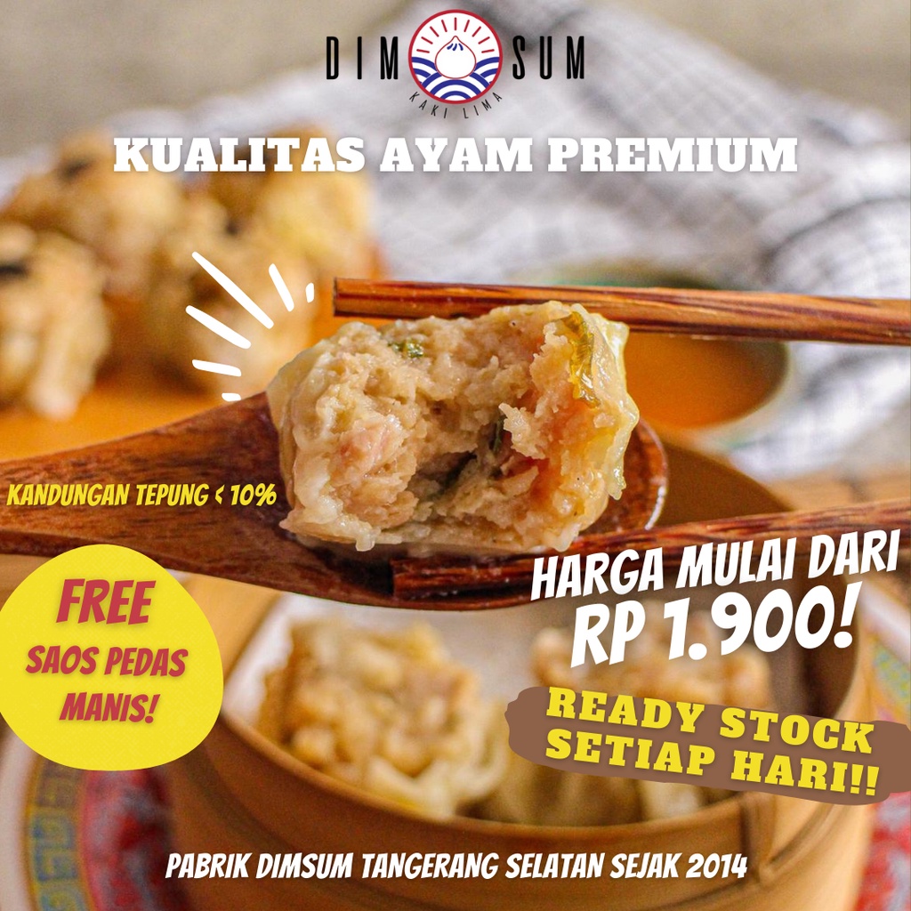 Jual Dimsum Ayam Murah Premium Pabrik Dimsum Siomay Grosir Reseller