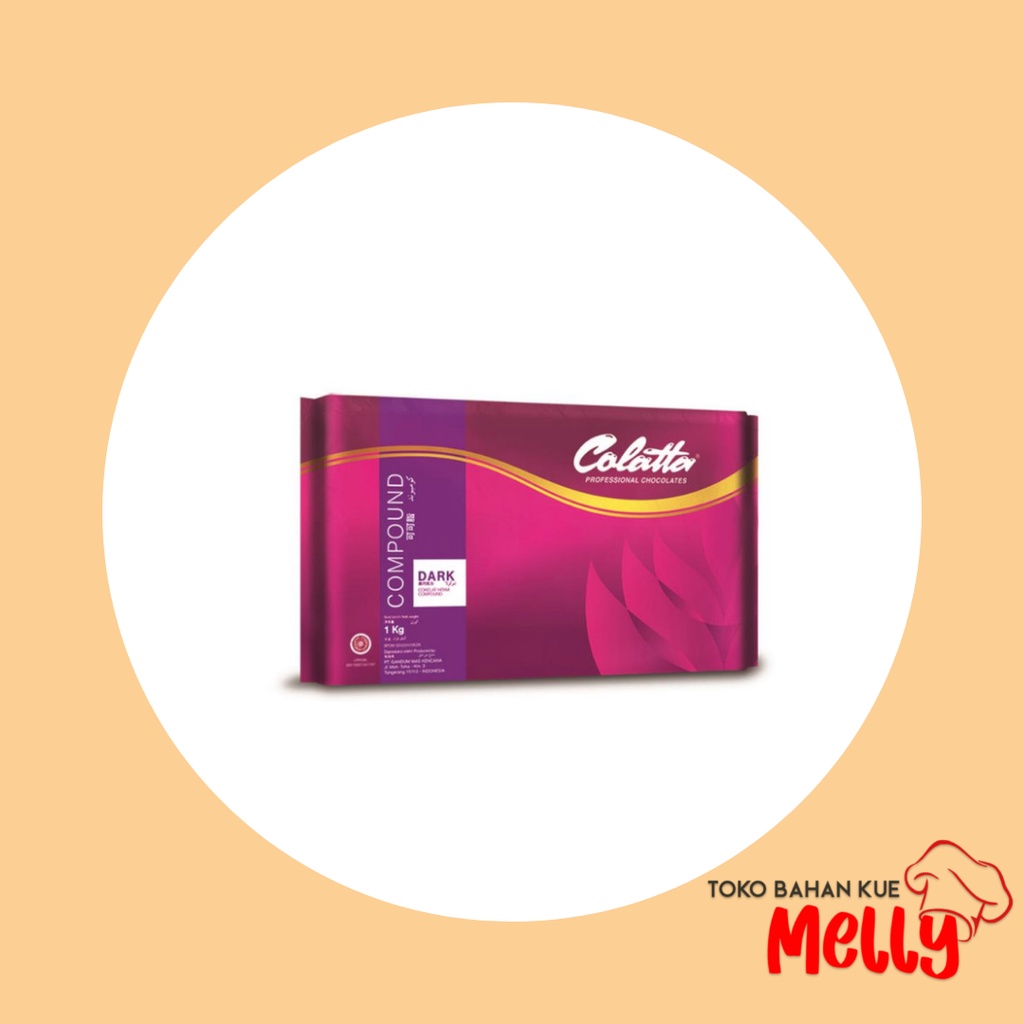 Jual COLATTA DARK CHOCOLATE COMPOUND DCC 1KG atau white chocolate ...