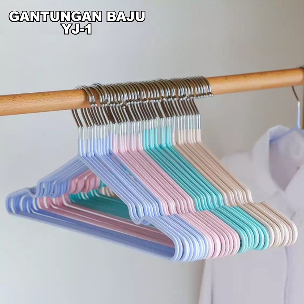 Jual Gantungan Baju Warna Hanger Baju Kawat Dewasa Gantungan Baju Besi Set Warna Shopee Indonesia 2056