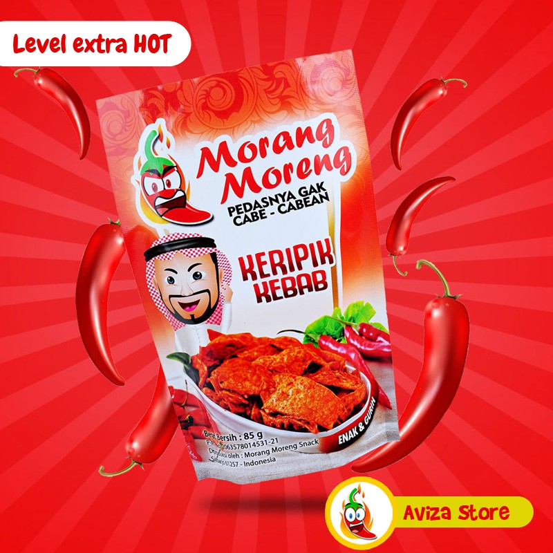 Jual Keripik Kebab Extra Hot Morang Moreng Snack Kripik Tortilla