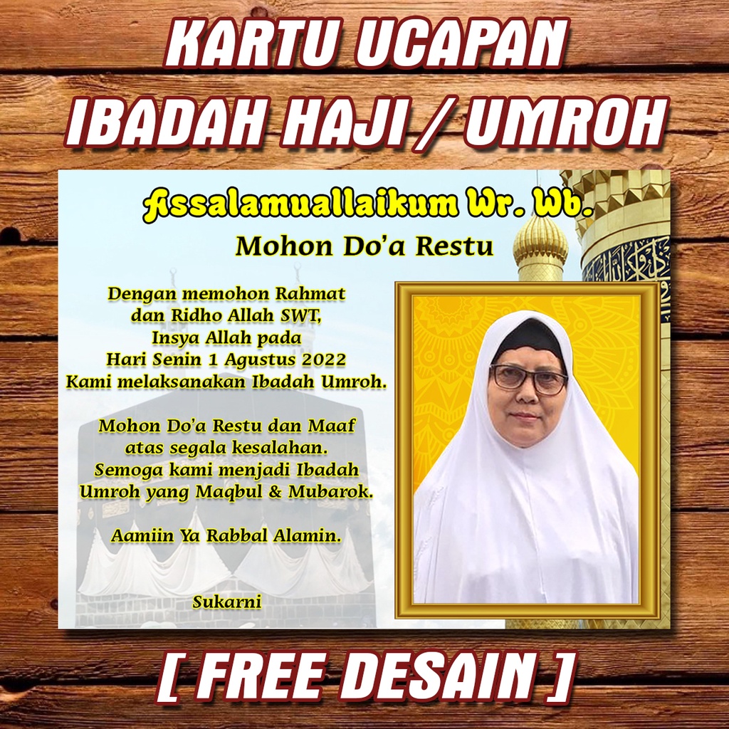 Jual KARTU UCAPAN HAJI UMROH | Shopee Indonesia