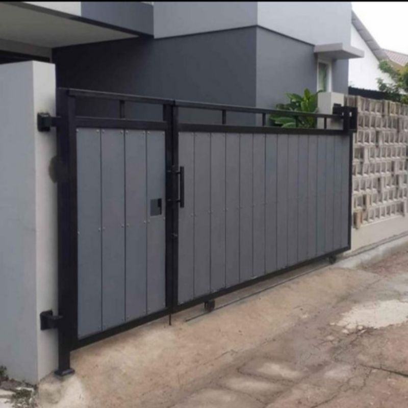 Jual Pintu pagar grc motif kayu | Shopee Indonesia