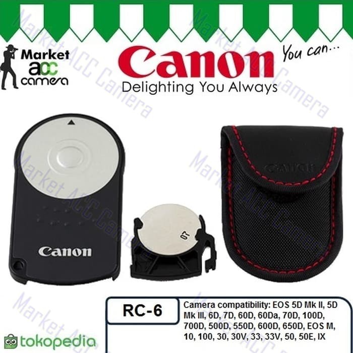 Jual Wireless Remote Control Canon RC 6 for EOS 700D 1000D EOS M10