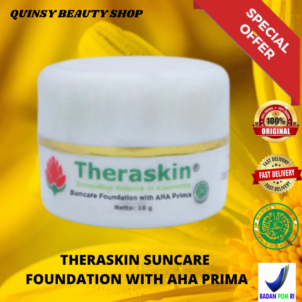 Jual Theraskin Suncare Foundation With Aha Prima Shopee Indonesia