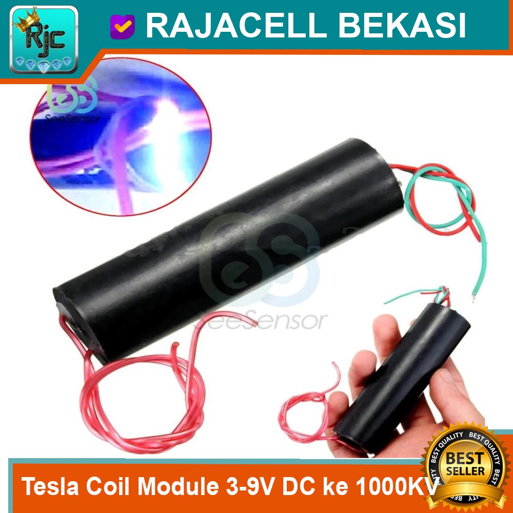 Jual Tesla Coil Module Step Up 3-9V DC ke 1000KV High Voltage Generator ...
