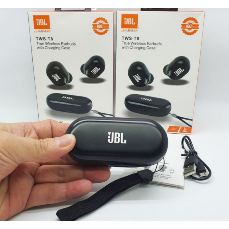 Jual Headset Bluetooth JBL TWS T8 True Wireless Earbuds TWS T8 Shopee Indonesia