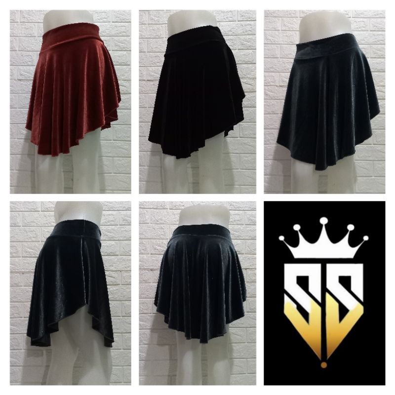 Jual Rok Oval Belly Dance Bahan Beludru || Rok Senam Original ...