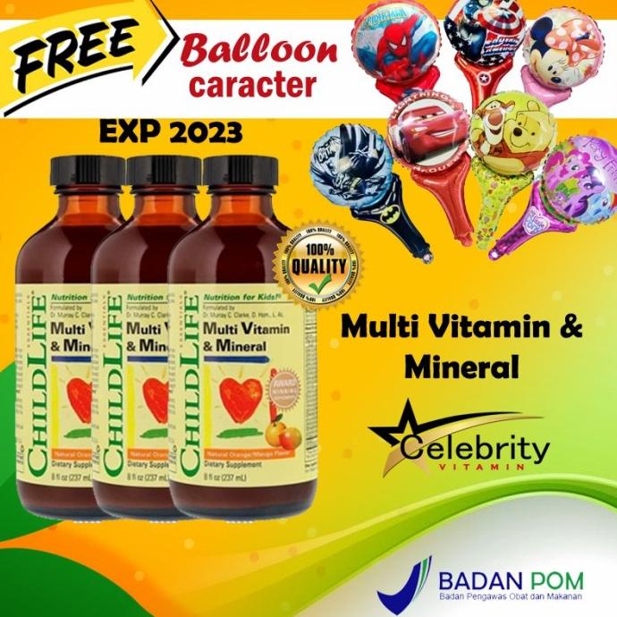 Jual CHILDLIFE CHILD LIFE MULTIVITAMIN & MINERAL MULTI VITAMIN 237ML