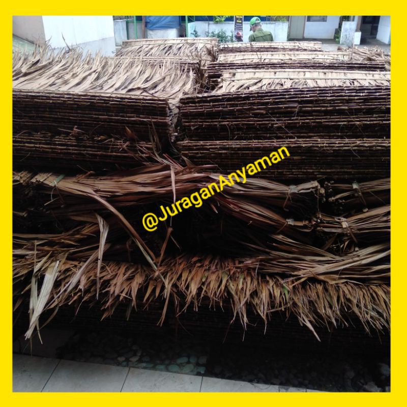 Jual ATAP DAUN - DAUN RUMBIA - HATEUP (1 Ikat 20 Lembar) ATAP IJUK DAUN ...