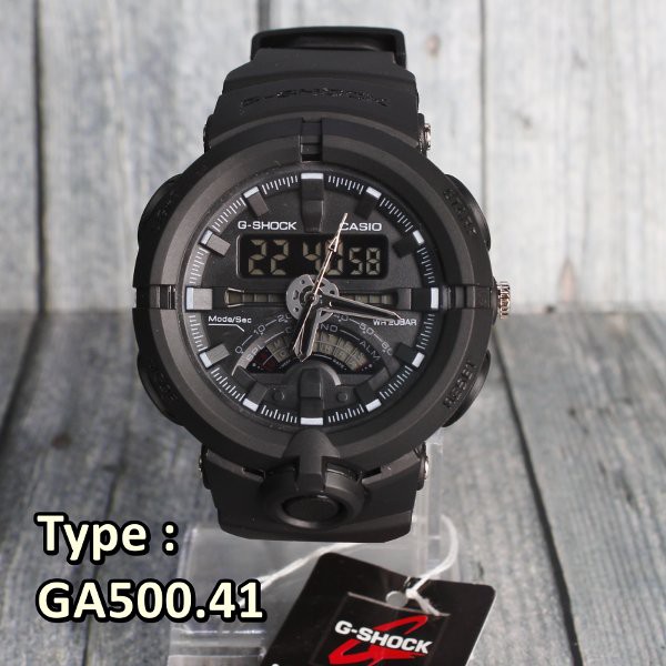 Jual MODEL BARU G-Shock Casio GA500 Full Black Frogman Rangeman dual ...