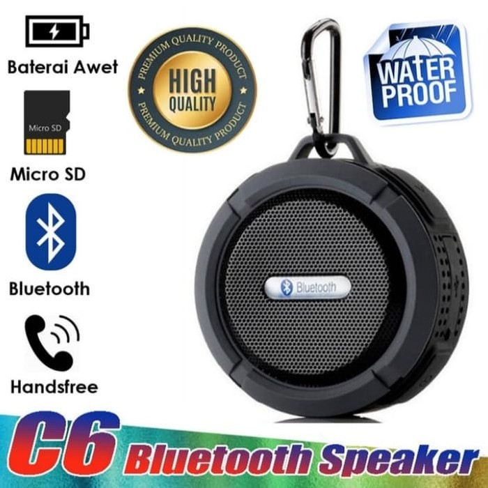 Jual Speaker - Speker Bluetooth Portable C6 Waterproof (Anti Air