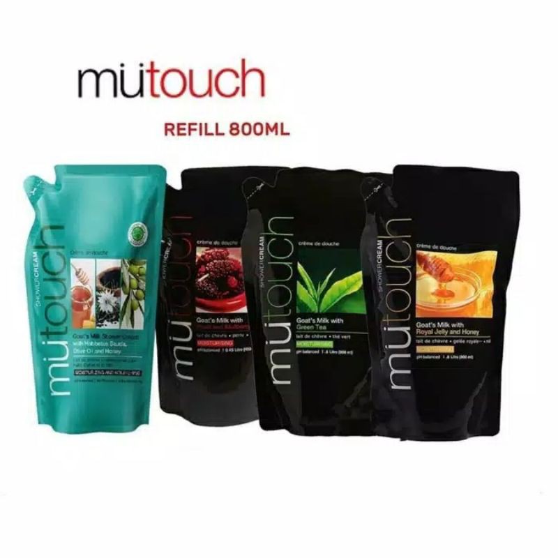 Jual [MUTOUCH]MUTOUCH GOAT'S MILK SHOWER REFF 800ML/MUTOUCH SABUN CAIR ...
