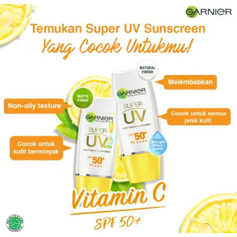 Jual Garnier Light Complete Super Uv Spotproof Sunscreen Spf 50 Pa 30ml Shopee Indonesia 7351