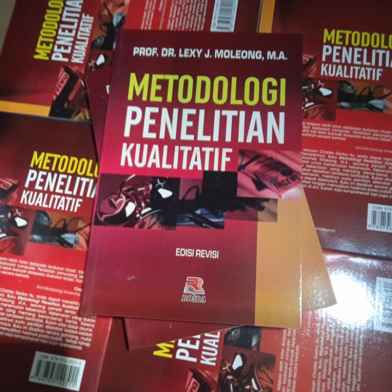 Jual BUKU METODOLOGI PENELITIAN KUALITATIF EDISI REVISI OLEH PROF. DR ...