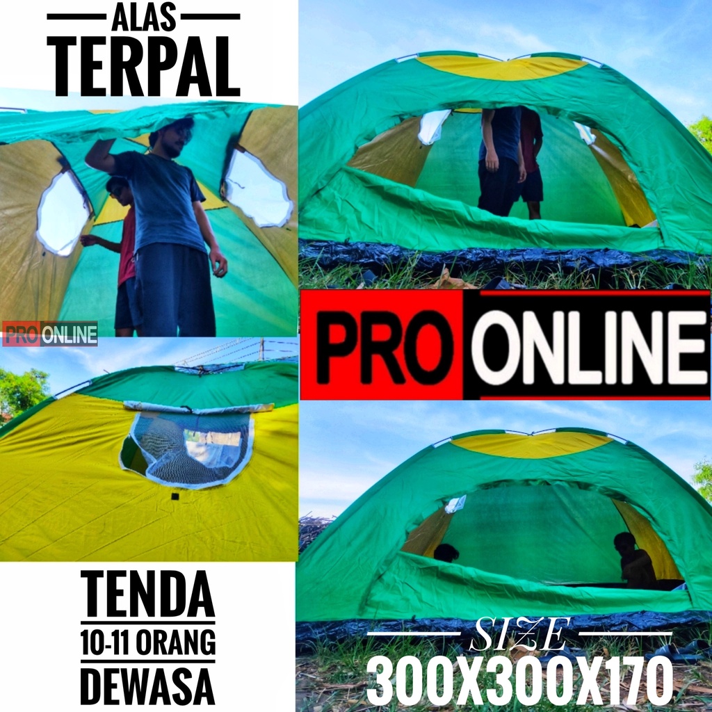 Jual Tenda camping orang 10-11 dewasa - tenda kapasitas 8-9 untuk