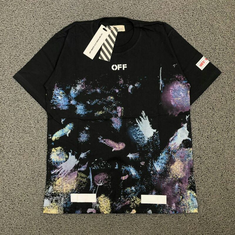 KAOS OFF WHITE GALAXY BAJU OFF WHITE GALAXY T SHIRT OFF WHITE GALAXY FULL TAG MIRROR 1 1 PREMIUM