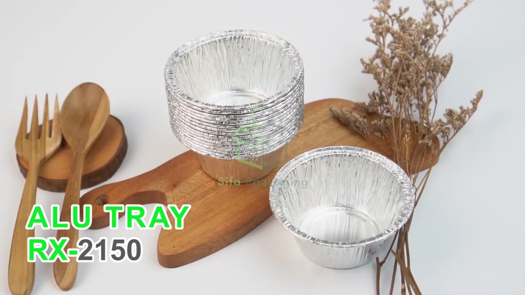 Jual Alumunium Foil Cup RX 2150 Aluminium Tray Zupa zupa Pie Roti Mini ...