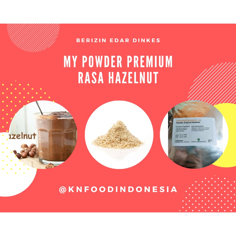 Jual Powder Bubuk Minuman Premium Rasa Hazelnut 1KG | Shopee Indonesia