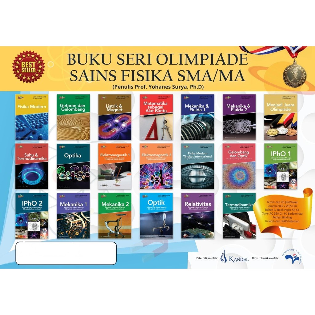 Jual Buku Ksn Osn Olimpiade Sains Fisika Sma Ma Tim Prof Yohanes Surya Phd Metode Gasing 0780