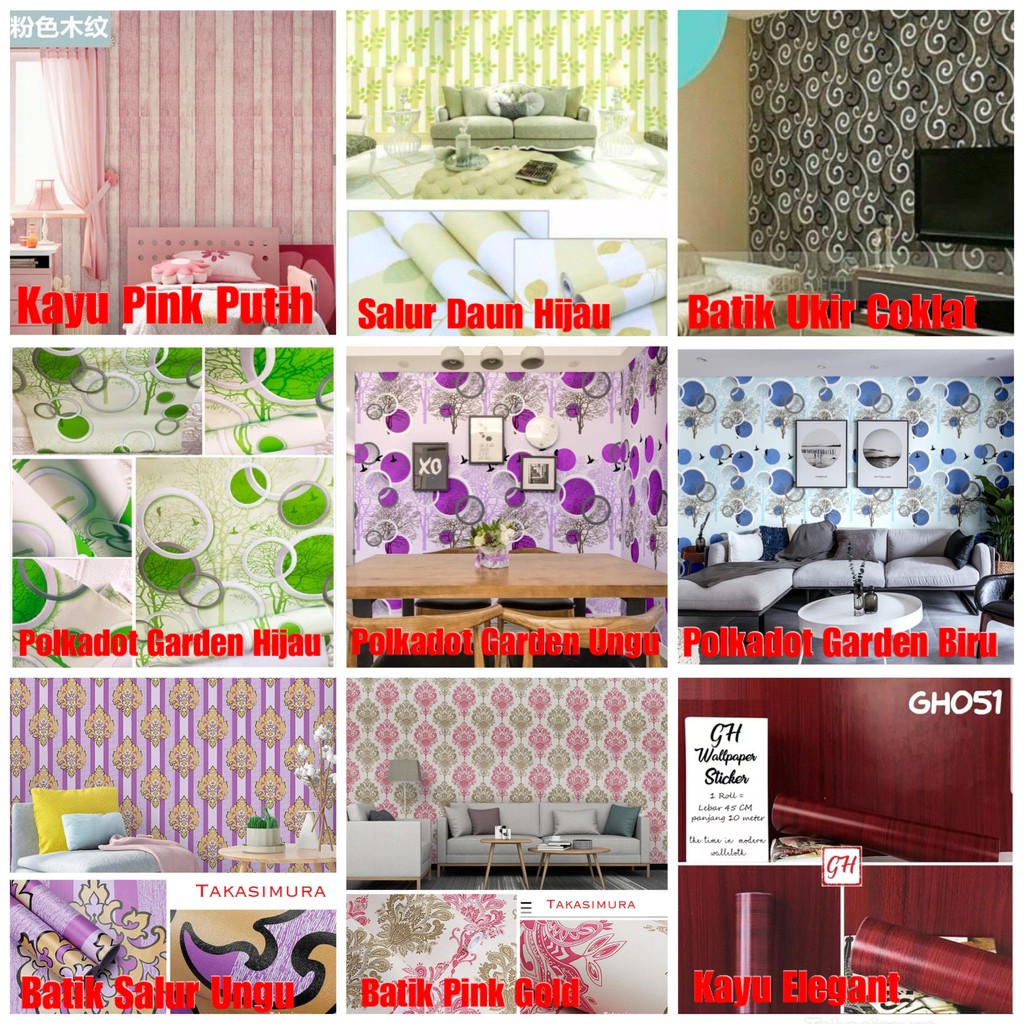 Jual PALING MURAH !! WALLPAPER DINDING TERMURAH TERBAIK Ukuran 45 Cm X ...