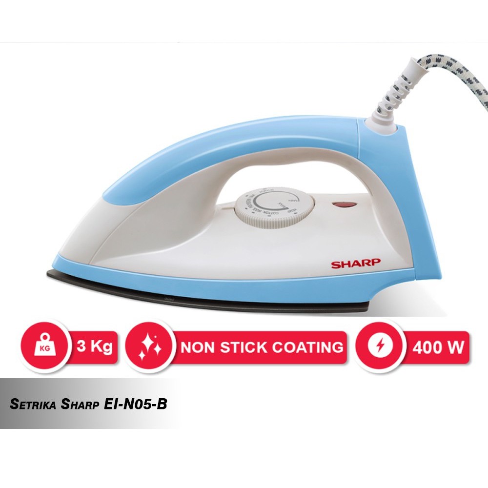 Jual Sharp Setrika Listrik 400 Watt EIN05B | Shopee Indonesia