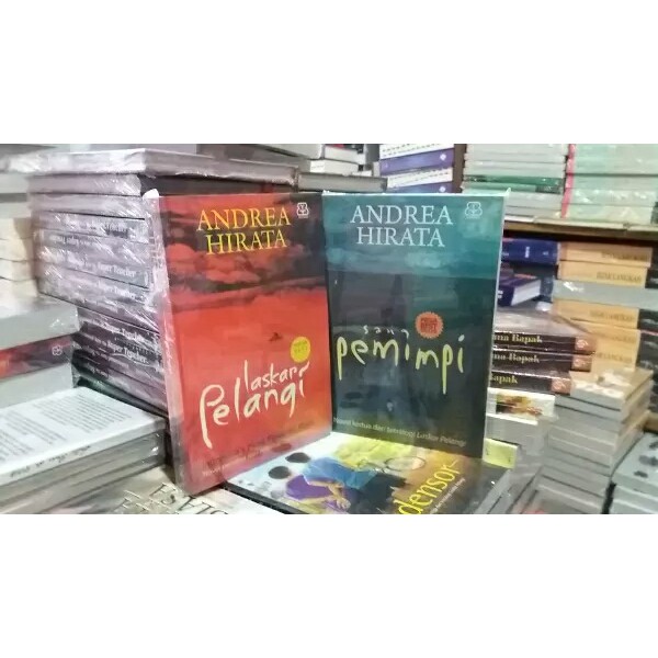 Jual Buku Novel Andrea Hirata Laskar Pelangi Sang Pemimpi 2 Buku