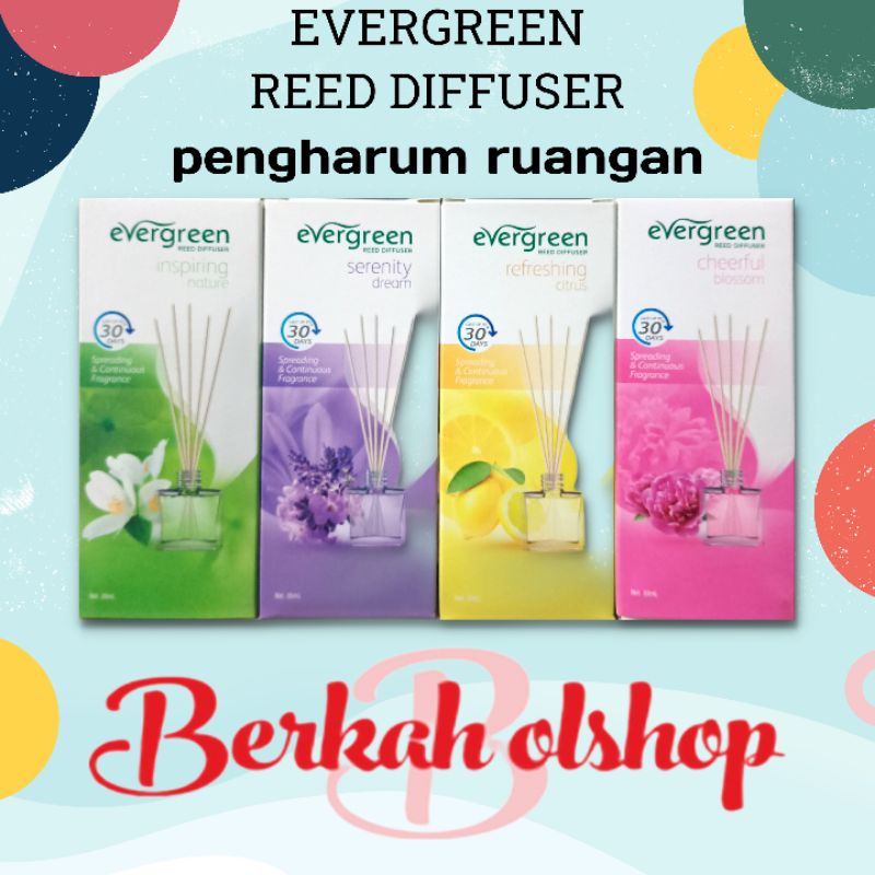 Jual EVERGREEN reed diffuser 30 ml pengharum ruangan/pewangi ruangan ...