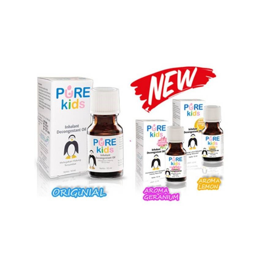 Jual PURE KIDS / PURE BABY Inhalant Decongestant Oil 10ml | Shopee ...