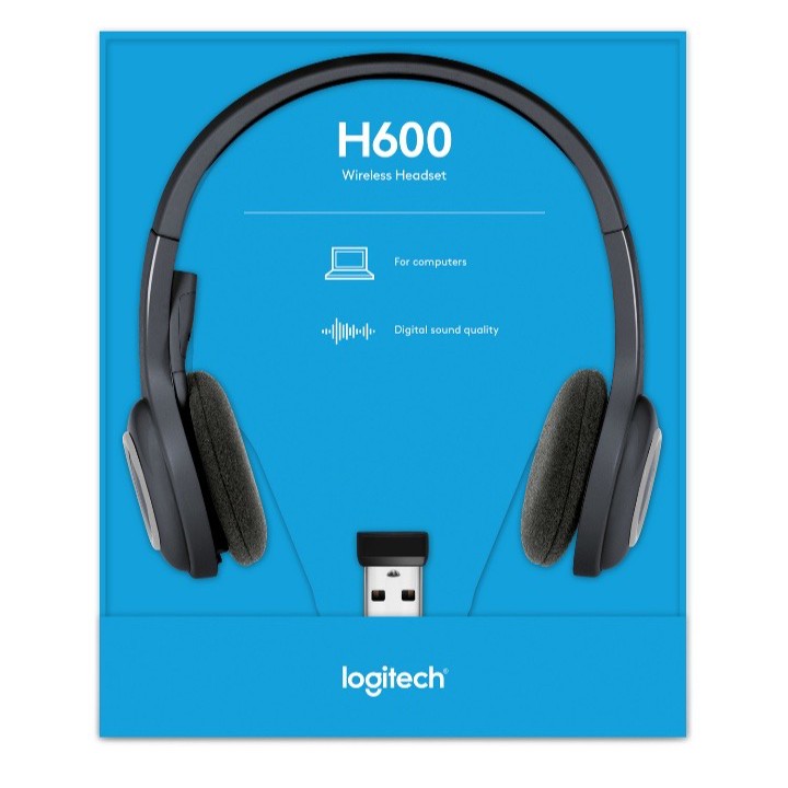 Jual Logitech H600 WIRELESS HEADSET Untuk Komputer Via Receiver USB ...