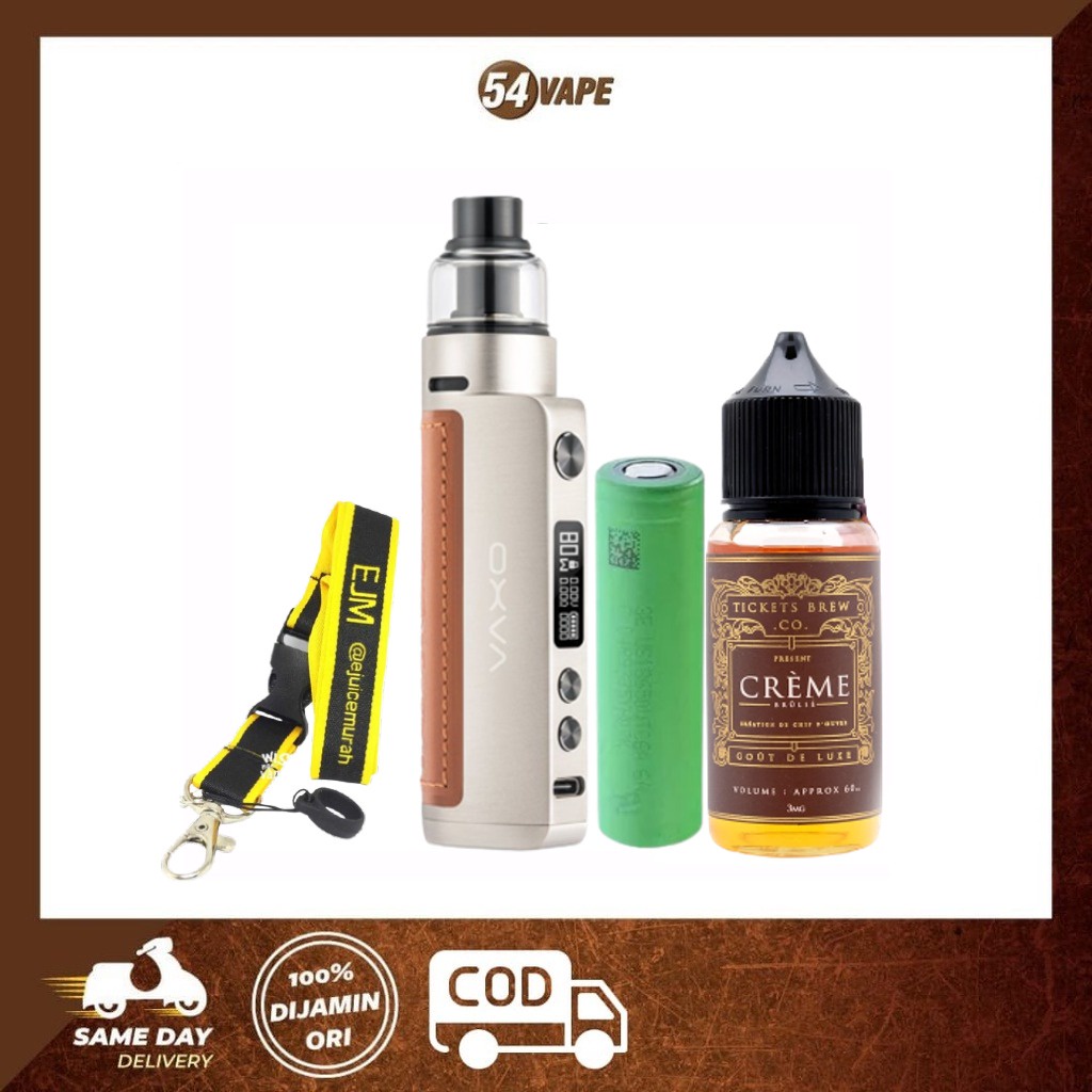 Jual OXVA ORIGIN 2 + VTC 6A 18650 + LIQUID TICKETS 60ML | Shopee Indonesia