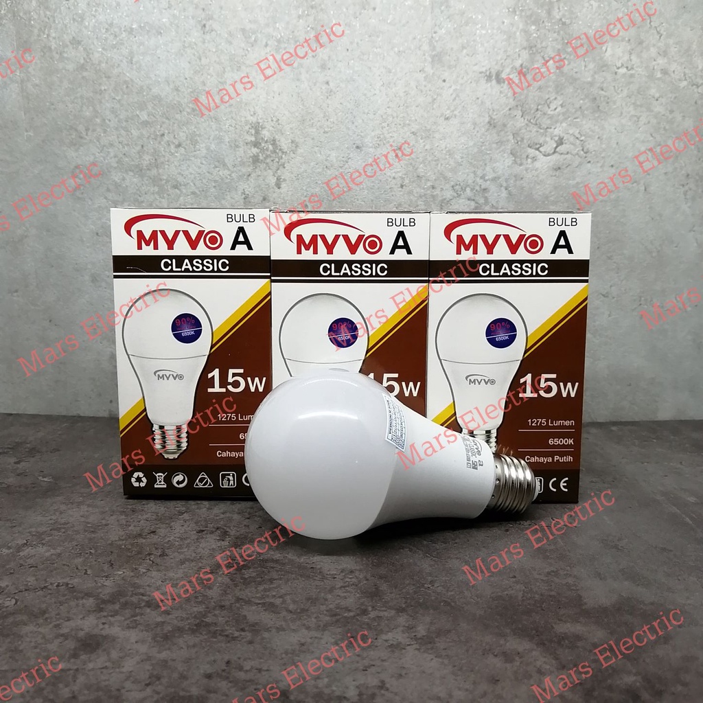 Jual Bohlam MYVO CLASSIC 15W 15 WATT PUTIH | Shopee Indonesia