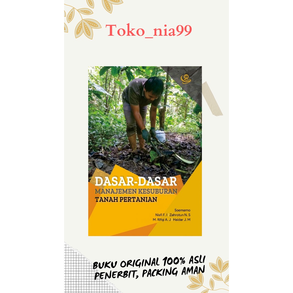 Jual Buku Dasar-dasar Manajemen Kesuburan Tanah (Buku Original PRODUK ...