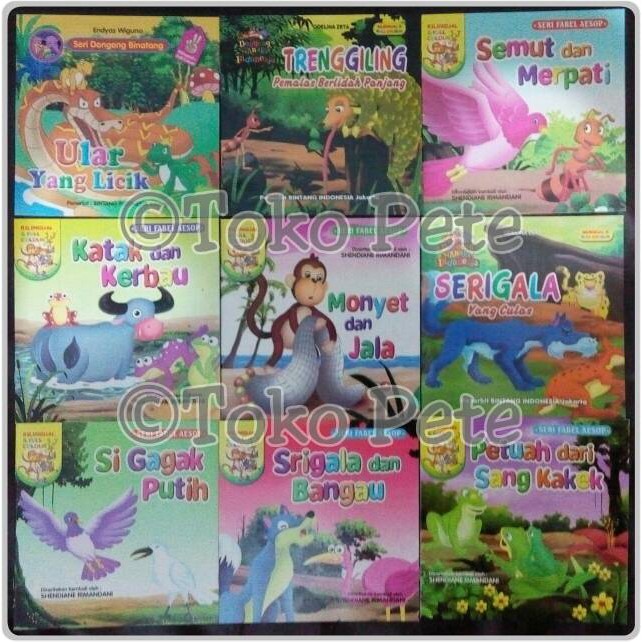 Jual Buku Cerita Anak/Dongeng/Bergambar Bilingual/Seri Cerita Hewan ...