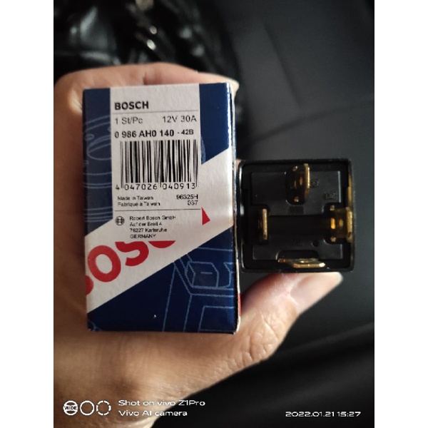 Jual Relay Klakson Bosch Kaki 4 12V 30A Riley Relay Alarm Motor Mobil ...