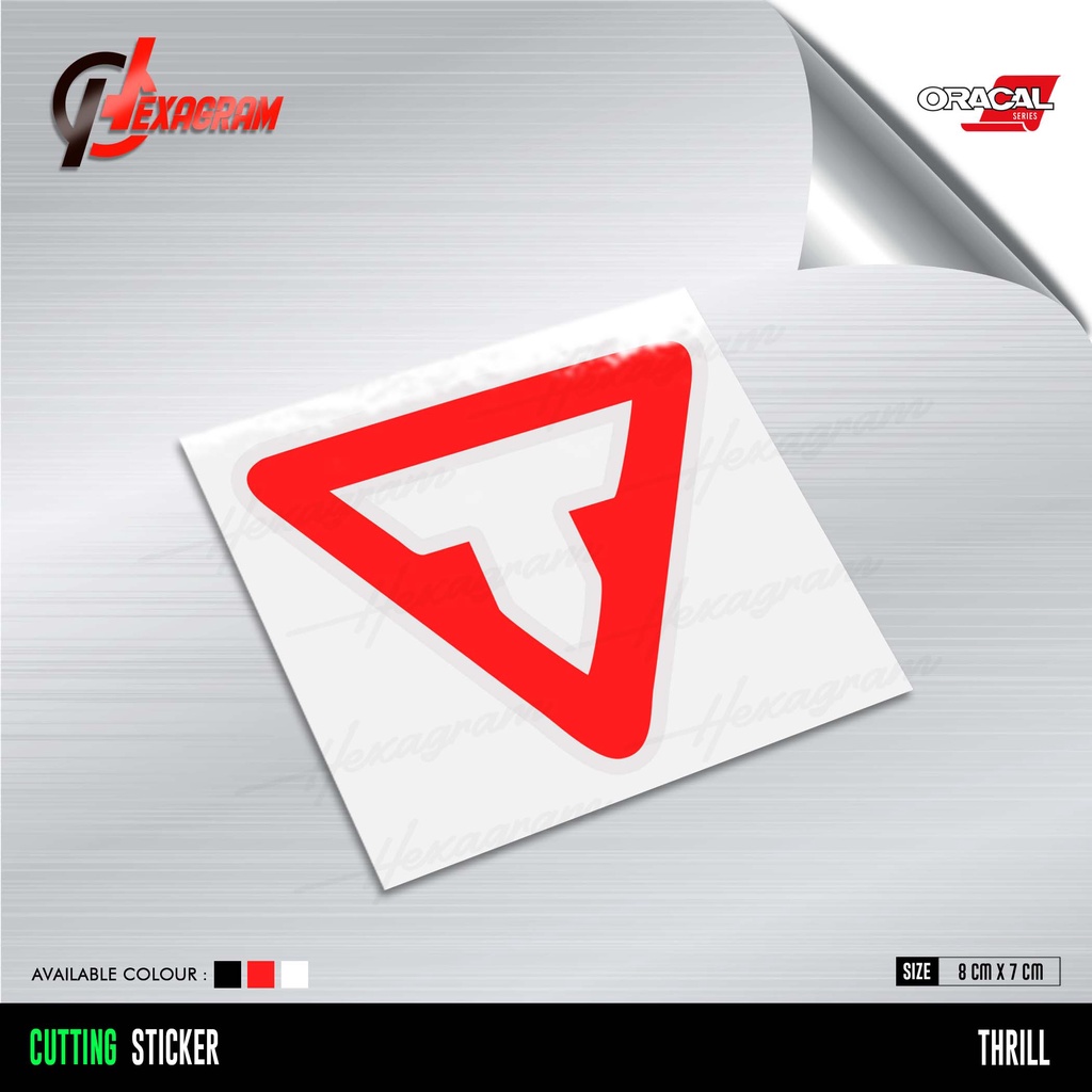 Jual Cutting Sticker Sepeda THRILL Logo | Stiker Logo Sepeda THRILL ...