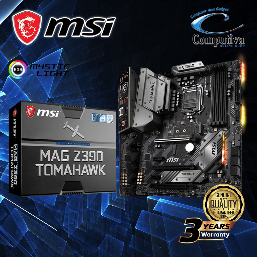 Jual MSI MAG Z390 TOMAHAWK (LGA 1151, Z390, DDR4) | Shopee Indonesia