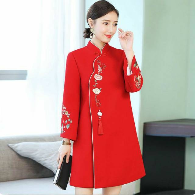 Jual Baju imlek /baju Shanghai moderen | Shopee Indonesia